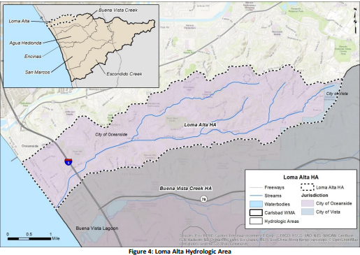 Figure 4: Loma Alta Hydrologic Area